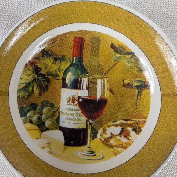 Olive Oil Bread Dipping Bowls Red Wine Chateau Italy Grapes Cheese Tuscany - 4 - Picture 4 of 4